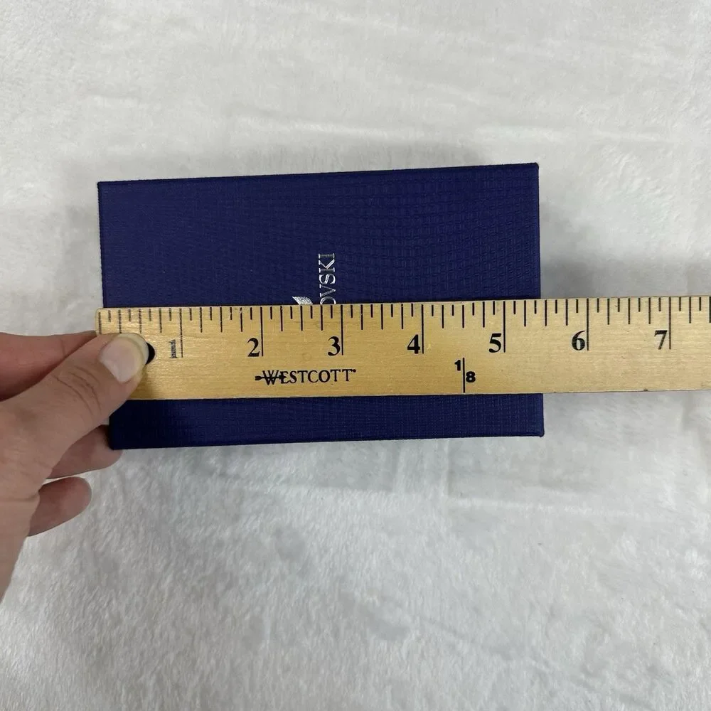 Swarovski Blue Jewelry‎ Box w/ Insert & Sleeve Authentic Gift Packaging